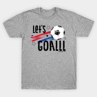 Let's GOAL, Soccer Graphic © GraphicLoveShop T-Shirt